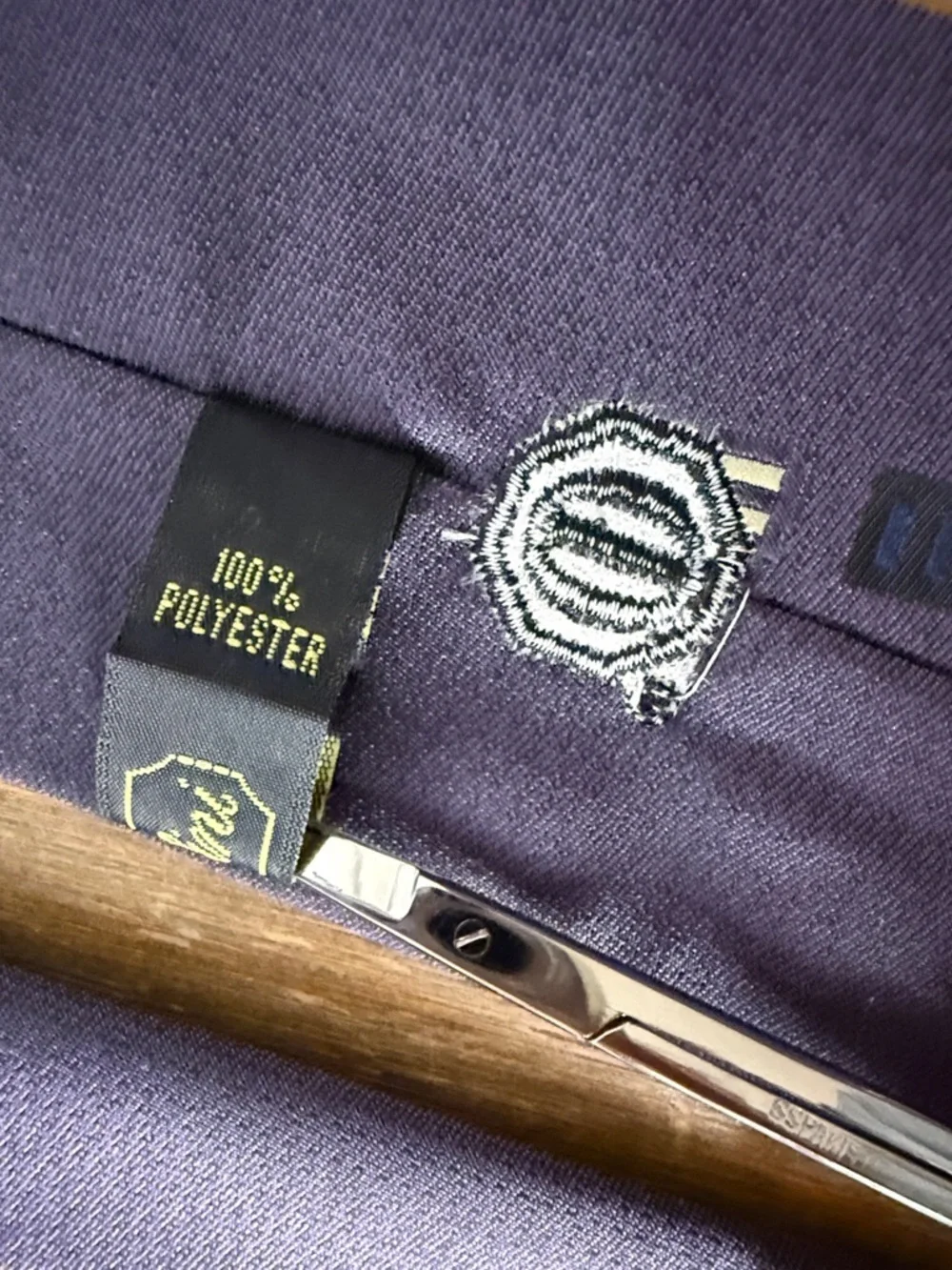 Callini Geometric Accent Motif Tie Minimalist Preppy Office Solid Muted Purple